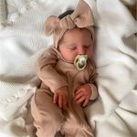 JIZHI Reborn Dolls 20 Inch Reborn Babies Dolls Girls Realistic Baby Cloth Body Sleeping Reallife Newborn Look Real Lifelike Toddler Close Eyes