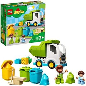 LEGO® DUPLO® Town Garbage Truck and Recycling 10945 Educational Building Toy; Recycling Truck for Toddlers and Kids