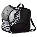 Ferocity SKI SNOWBOARD BOOT BAG Cover for ski boots with Removable mesh pocket Zig Zag with Mesh [054]