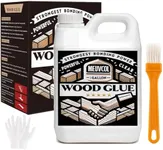 Meuvcol Wood Glue 1 Gallon, Ultimate Wood Glue for Furniture Heavy Duty, Furniture Glue for Woodworking,Crafts, Clear Strongest Glue for Wood, Extra Strength White Adhesive for Cabinets, Chair Legs