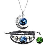Animal Wolf Necklace and Bracelet s