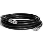 THE CIMPLE CO 6' Feet, Black RG6 Coaxial Cable with Weather Proof Connectors, F81 / RF, Digital Coax - AV, Cable TV, Antenna, and Satellite, CL2 Rated, 6 Foot