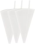 3 Pack Reusable Piping Bags 18 inch Cloth Pastry Bags Plastic Coated Icing Piping Bags Cake Decorating Icing Bags Baking Dessert Frosting Bag