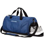 Sports Gym Bag with Wet Pocket & Shoes Compartment for Women & Men