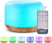 300ML Essential Oil Diffuser,Ultrasonic Humidifier Aromatherapy Diffuser with 7 Colors LED Aromatherapy Lights for Home, Yoga, Office, SPA, Bedroom (300ML) Yellow