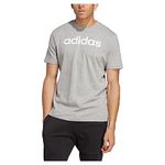 adidas Men's Geometric Regular Fit T-Shirt (IC9277_MGREYH