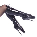 Pleaser Devious BALLET-2020 Blk Pat UK 4 (EU 37)