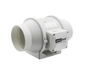 Ardnib Inline Duct Fan |5 Inch | Silent Mix Flow Fan | Inline Exhaust Fan | Circular Inline Fan/Air Circulation System | White 45W Copper Motor | Airflow 310m3/h | 2 Speed | 2600 RPM