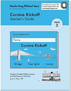 Learning Without Tears - Cursive Kickoff Teacher's Guide, Current Edition - Handwriting Without Tears Series - 2nd Grade Writing Book - Cursive Writing, Language Arts Lessons - for School or Home Use