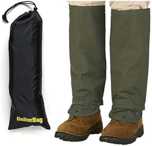 TurtleSkin SnakeArmor Reversible Snake Gaiters (Sage/Sage with Storage Bag, Regular)