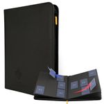 Card Guardian 9 Pocket Card Binder with Zipper – Holds 360 Cards, Side Loading Trading Card Binder for TCG & Football, Premium Card Collection (Black)