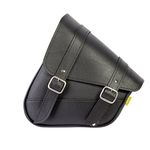 Willie & Max by Dowco 59776-00 Triangulated Synthetic Leather Motorcycle Swingarm Bag: Black, 9 Liter Capacity