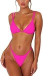 ForBeautyShe Rose Thong Bikini Sets