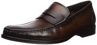 Kenneth Cole New York Men's Micah Slip on Penny Loafer, Brown, 7.5