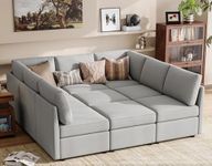 LINSY HOME Sectional Sleeper Sofa, 