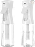 Augous 2Pack Continuous Spray Bottle with Ultra Fine Mist Versatile Water Sprayer for Hairs Styling, Home Cleaning, Salons, Plants, Aromatherapy-7.05oz/200ml