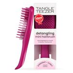 Tangle Teezer Ultimate Detangler Brush, Eliminates Knots & Reduces Breakage, Travel-Size Mini Hair Brush for Straight to Wavy Hair Types, Electric Raspberry