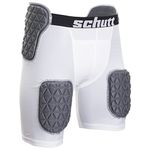 Schutt ProTech Varsity All-in-One Football Girdle, White