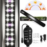 Zooiisol 3-in-1 UVB Light for Reptiles One-Touch Sunrise & Sunset Mode 26"