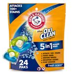 Arm & Hammer plus OxiClean 5-in-1 Power Paks, 24 Count (Packaging may vary)