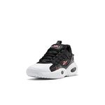 Reebok Unisex-Adult Solution Mid Basketball Shoe, Black/White/Vector Red, 13.5 Women/12 Men