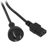 K9-5MB DOSS 5M Black Iec Power Lead Iec-C13 Appliance Cord Flexible 3X 0.75Mm Power Cord Flexible 3X 0.75Mm Power Cord, 3-Pin Au Plug to Iec Socket