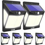 Solar Lights Motion Sensor Lights Outdoor [140 LED/3 Modes], CLAONER Solar Powered Security lights (Permanent On All Night/Smart Brightness Control) with 270°Wide Angle IP65 Waterproof Wireless for Home Door Deck Garage Animal