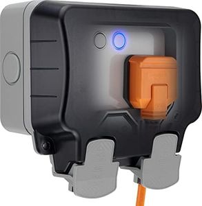 Luceco Smart! Weatherproof Outdoor Switched Double Socket