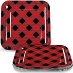 Fun Express Buffalo Plaid Dinner Plates (8)