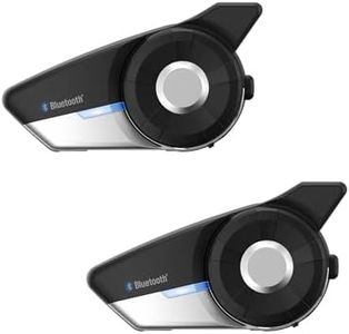 Sena 20S EVO Motorcycle Bluetooth Communication System with HD Speakers, Twin Pack, Black, Twin Pack with HD Speakers
