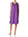 Shadowline Women's Plus-Size Petals 40 Inch Sleeveless Waltz Gown, Purple, 3X