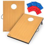 Triumph Premium 2x3 Cornhole Set - Includes 2 Portable, Scratch Resistant Bag Toss Boards and 8 Cornhole Bags