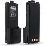 UV 5R Battery 3800mAh BL-5 Rechargeable Walkie Talkie Battery Replacement for Baofeng UV-5R BF-F8HP (2 Pack)