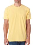 Next Level Apparel Men's Premium Fitted Sueded Crewneck T-Shirt - Banana Cream 6410 3XL