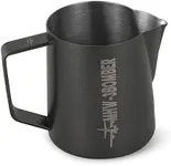 MHW-3BOMBER Milk Jug 500ml, Stainless Steel Milk Jug for Coffee Machine, Home Barista Coffee Accessories, Cappuccino Latte Art Cup, Milk Frothing Pitcher, Balck, Model: P5032B