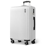 LUGG 28inch Vacay Suitcase ABS Luggage with TSA Indent Lock, Aluminium Trolley Handle, 360° Spinner Wheels, Water-Resistant & Durable Material - Airline Compatible (75 x 30 x 49cm)