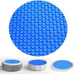 KETNET 15 Ft Bubble Solar Pool Covers Blankets for Round Inground Above Ground Circular Swimming Pool Hot Tub Spa Solar Floating Thermal Covers Blanket Mat (15 Foot)
