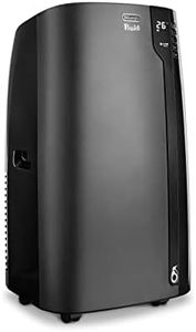De'Longhi Pinguino PACEX120 Silent | Portable Air Conditioner with Real Feel Technology | 110m³, 11,500 BTU, A Energy Efficiency, Black