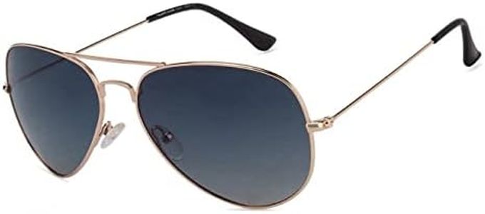 VINCENT CHASE EYEWEAR By Lenskart|Sunglasses For Men| Full Rim Aviator Branded Latest And Stylish Sunglasses|Polarized And 100% Uv Protected|Men & Women|Medium|Vc 5158/P, Gold