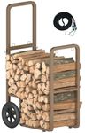 Ardier Firewood Log Cart Carrier, Brown