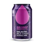 Big Drop Galactic Milk Stout - Naturally Brewed Richly Flavoured & Alcohol Free - Vegetarian (12 x 330ml Cans)