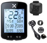 XPR3SS G+ Gen2 Bicycle Computer+Cadence/Speed Sensor+M5 Mount, GPS Cycling Speedometer | Cadence & Heart Sensor Support | Waterproof ANT+ & BLE Cycle GPS Tracker | 28+ hr Battery | Odometer for MTB