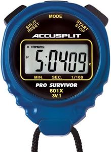 ACCUSPLIT Pro Survivor - A601X Stopwatch, Clock, Extra Large Display (Blue)