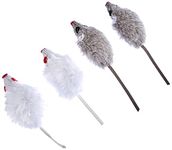 Kerbl Grey-White Mice, 5 cm, 4 Piece