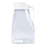 Airtight Pitcher with Lid, Top Handle, 3.1QT (99oz) for Water, Coffee, Tea, & Other Beverages, Largepour, Leak Proof & Space Saving Jug, Dishwasher Safe, Made in Japan