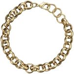 THE BLING KING 10mm Gold-Plated Classic Belcher Bracelet - 8 Inch | Durable, Tarnish-Resistant Wristwear | Premium Quality Jewellery, Brass