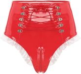 CHICTRY Women's Shiny Metallic Low 