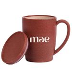 MAE MADE OF EARTH | Coffee Mug | Sustainable | Organic and Tactile Finish | Break-Resistant | Microwave Safe | Carbon Neutral | Eco-Friendly Gifts | 370 ml | 1 Piece (Mojave Sunset)