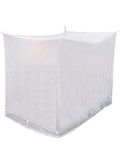 ans XL Size Polycotton Mosquito Net for Double Bed (7 ft x 7 ft. x 7 ft.)-White