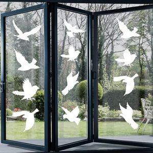 Window Stickers for Glass, Window Clings, Glass Stickers for Windows, Glass Door Stickers, Window Decals(White)